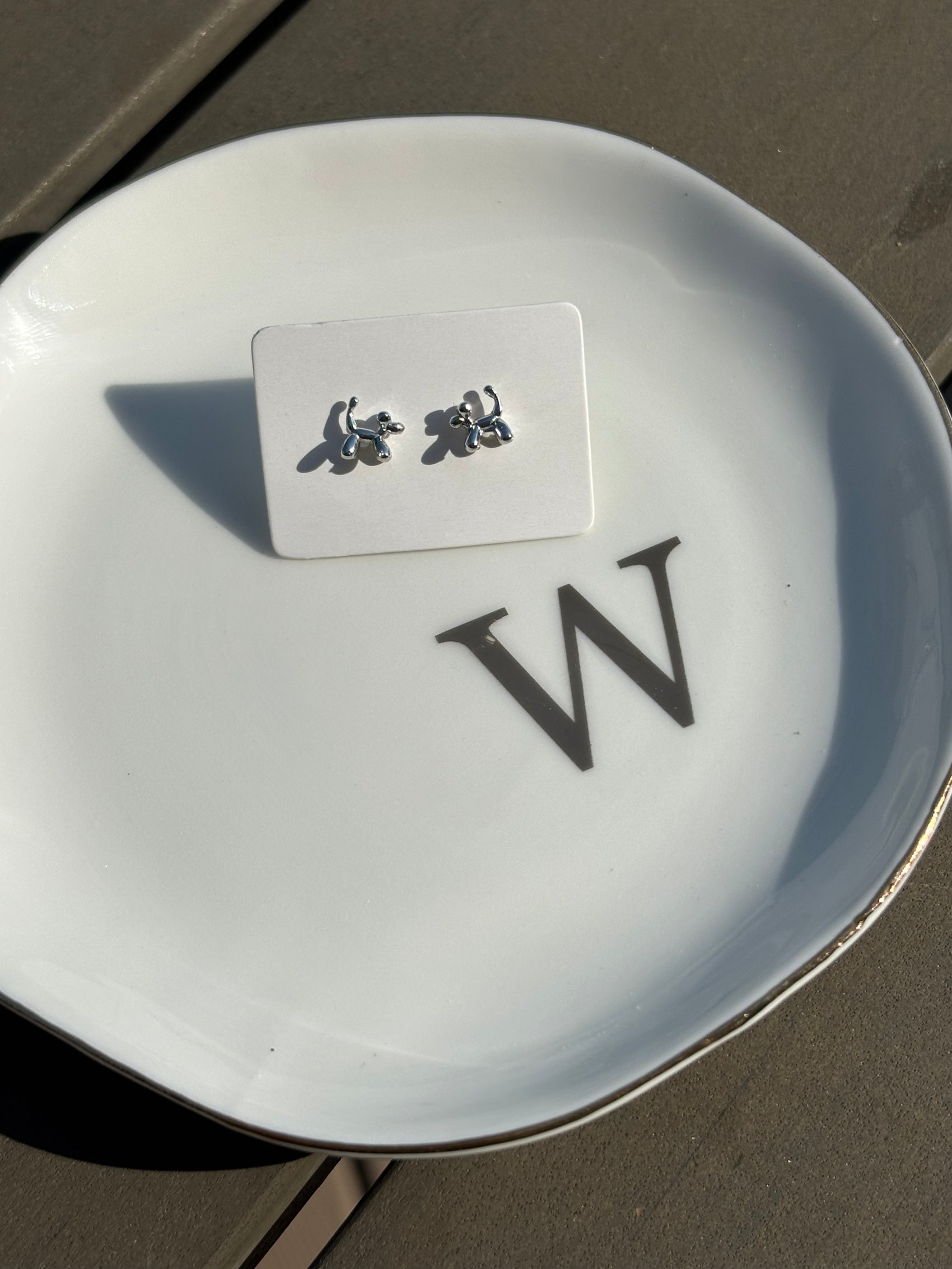 mini balloon dog studs