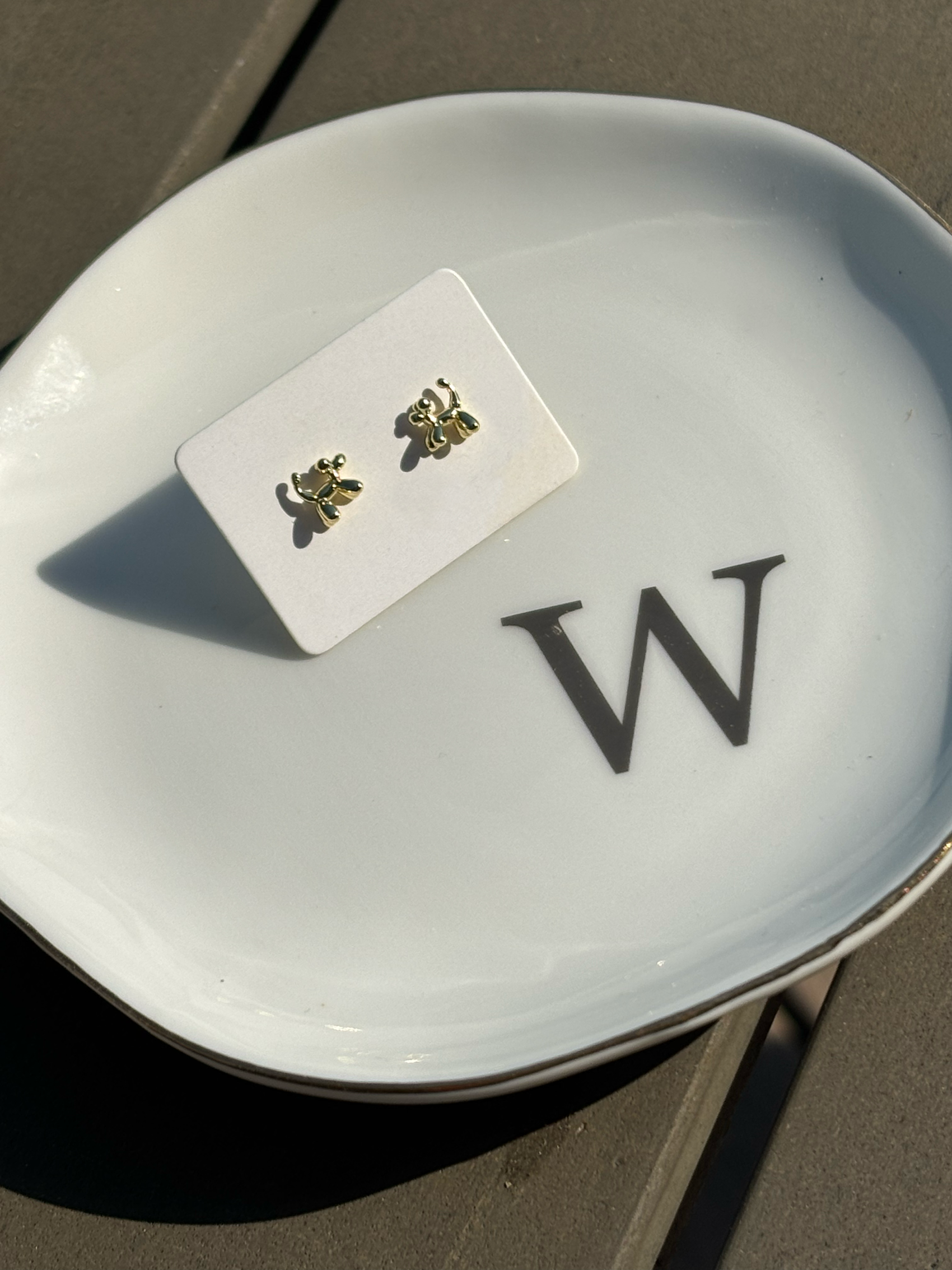 mini balloon dog studs